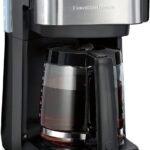Hamilton Beach Works with Alexa Smart Coffee Maker, Programmable, 12 Cup Capacity, Black and Stainless Steel (49350R)