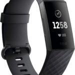 Fitbit Charge 3 Fitness Activity Tracker, Graphite/Black, One Size (S & L Bands Included) (Renewed)