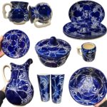 Handcrafted Decorative Blue and White Ceramic Tableware. Plates, Bowls, Mugs, Pitchers and more. Beautiful Mexican Talavera Collection. (Coffee Mug)