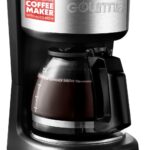 Gourmia Drip Coffee Maker – 5 Cup, One-Touch Brew, Pause & Serve, Adjustable 4 Hr Keep Warm, EZ-View Water Window, Black