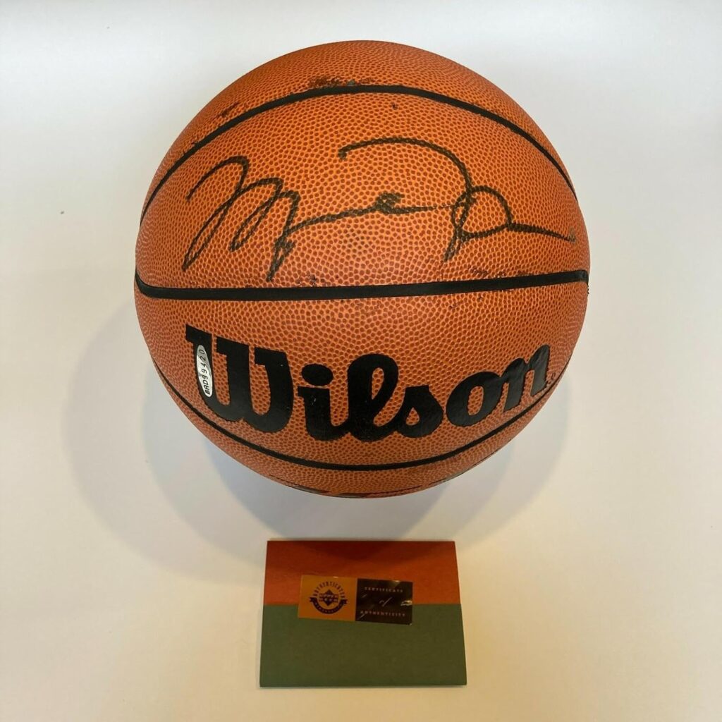 Michael Jordan Signed Autographed Basketball With UDA Upper Deck COA – Autographed Basketballs