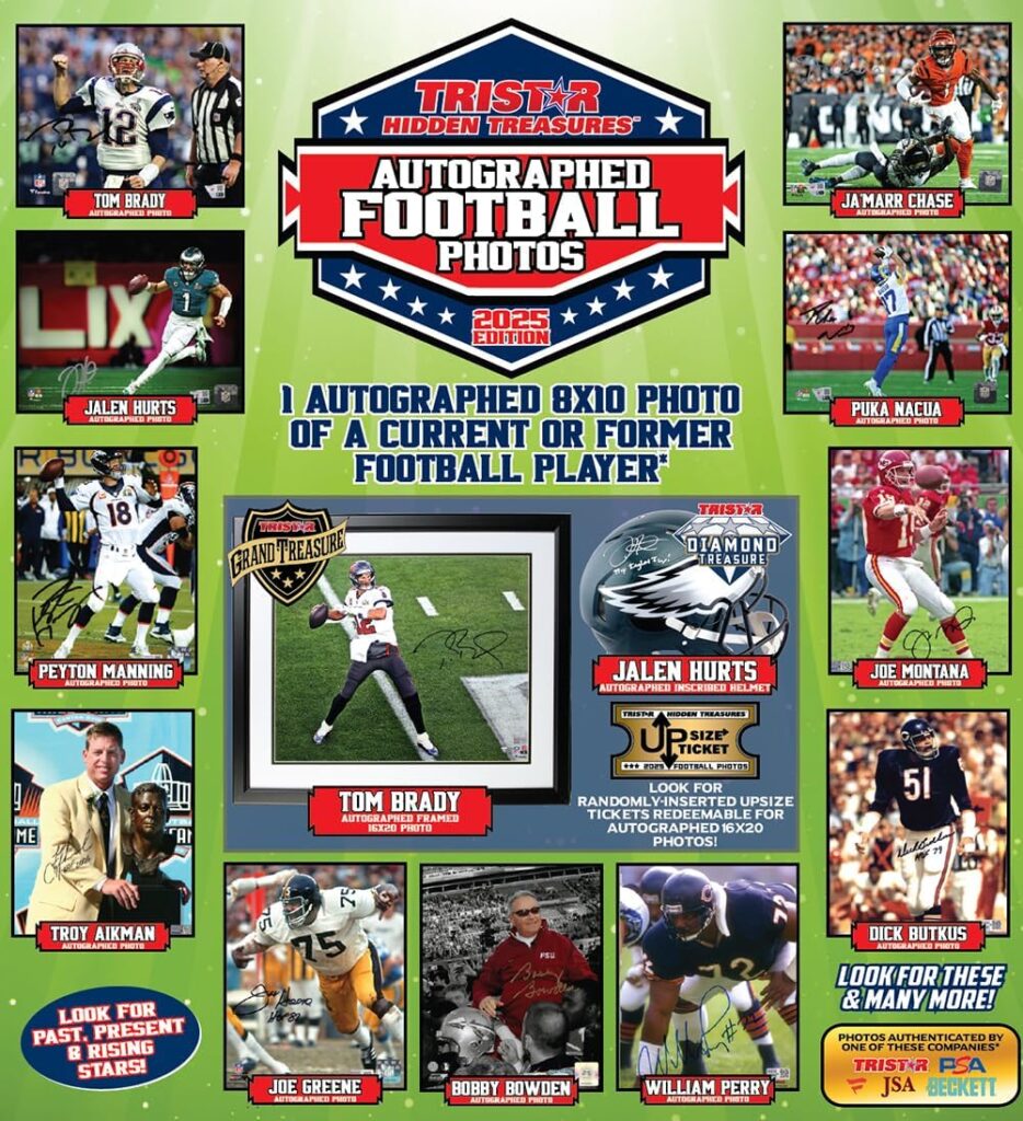 TRISTAR Hidden Treasures Autographed Football Photos 2025 Edition (1 Box)
