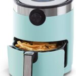Dash DMAF360GBAQ02 Aircrisp® Pro Digital Air Fryer + Oven Cooker with Digital Display + 8 Presets, Temperature Control, Non Stick Fry Basket, Recipe Guide + Auto Shut Off Feature, 3qt, Aqua