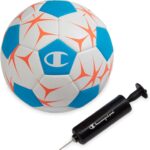 Champion Youth & Adult Soccer Ball – Paneled Design, Enhanced Control, Durable Cover & Butyl Bladder, for Indoor & Outdoor Training, Sizes 3, 4, 5, Includes 6″ Pump