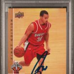 2009 UD First Edition #196 Stephen Curry Signed Card PSA 9 AUTO 10 PSA Slab – Basketball Autographed Cards