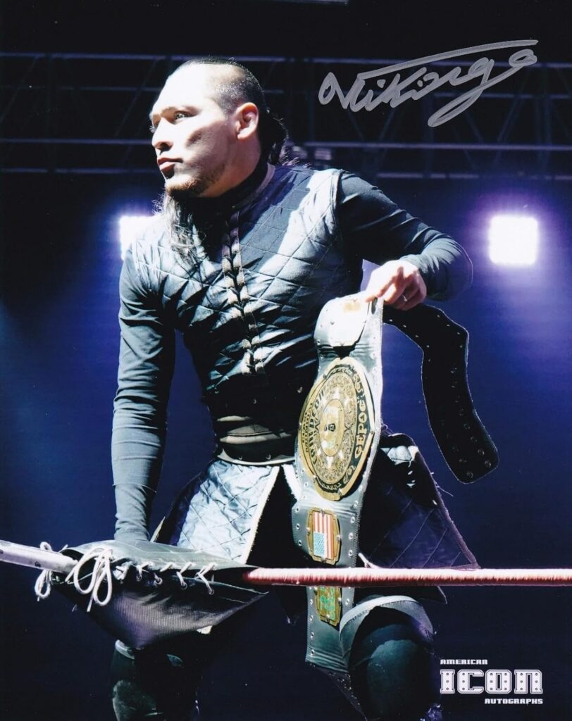 El Hijo del Vikingo Signed 8×10 Photo Lucha Libre AAA AEW GCW Impact Autograph 9 – Autographed Soccer Photos