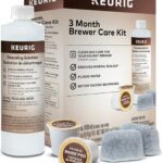 Keurig 3-Month Brewer Maintenance Kit Includes Descaling Solution, Water Filter Cartridges & Rinse Pods, Compatible Classic/1.0 & 2.0 K-Cup Coffee Makers, 7 Count