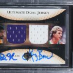 Magic Johnson & Larry Bird Signed 2005 Ultimate DJJB #3/10 Card Auto 10 BAS Slab – Basketball Autographed Cards