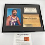 Wilt Chamberlain Signed Original Lakers Forum Basketball Court Floor PSA DNA COA – Autographed Basketballs