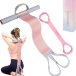 Fabric Resistance Band with Handles,Non-Slip Foot Pedal Puller for Strength Muscle Training,120lb Full-Body Fitness Band,Working Out Stretch Band Equipment for Leg Arm Chest Core Wrist Ankle