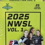 2025 NWSL Women’s Soccer Factory Sealed Hanger Box of 25 Cards with Possible Rookies, Parallels, Insert Cards, Signature Series Autographed Cards PLUS