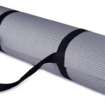 Fitvids All Purpose 1/4-Inch High Density Anti-Tear Exercise Yoga Mat with Carrying Strap, Multiple Colors