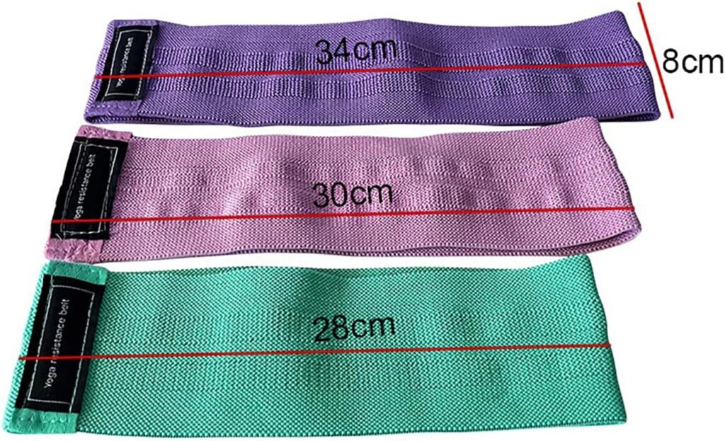 Resistance Bands, Exercise Workout Bands for Women and Men, 3 Set of Stretch Bands for Booty Legs, Pilates Flexbands