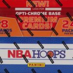 2024 2025 Panini HOOPS Basketball RETAIL Box of 24 Packs (192 Cards) with Optic Chrome Premium Cards and Possible Retail Exclusive Autographs and Explosions Inserts