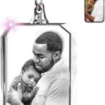 ArtPix 3D Crystal Photo, Personalized Necklace Gift, Customized Gifts for Mom, Women, Wife, Her, Grandma, Great Custom Gifts With Your Own Photo, Memorial Picture Necklace