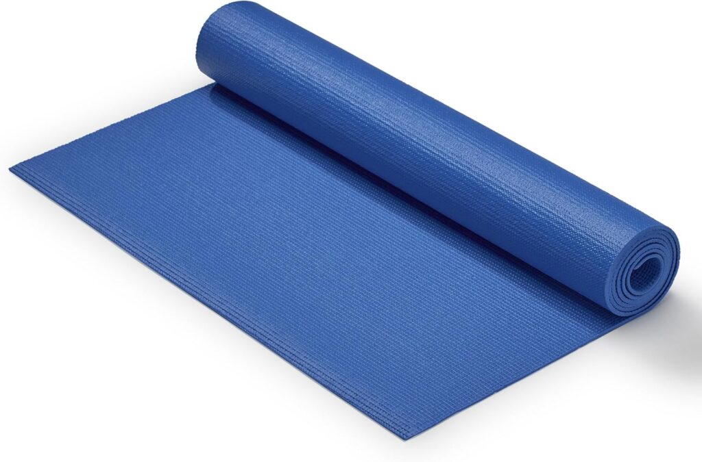Sunny Health & Fitness Non-Slip Yoga Mat – Durable, Anti-Tear, Lightweight, Cushioned Support for Yoga, Pilates, Stretching Exercises, Meditation and Floor Workouts | Multiple Sizes & Colors