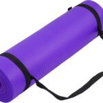 Fitvids Yoga Mat, 1/2-Inch Extra Thick High Density Exercise Mat, Anti-Tear Exercise Yoga Mat with Carrying Strap, Suitable for Various Yoga Exercises
