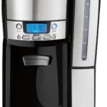 Hamilton Beach One Press Programmable Dispensing 12 Cup Coffee Maker with Internal Coffee Pot, Stays Warm and Fresh for Hours, 60 oz. Removable Reservoir, Black & Stainless Steel (47950)