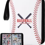 Baseball Card Binder with Sleeves 440 Pockets, Gifts for Baseball Card Collectors, Trading Card Holder Compatible with Topps Card, 55 Sleeves Card Album Card Storage Organizer