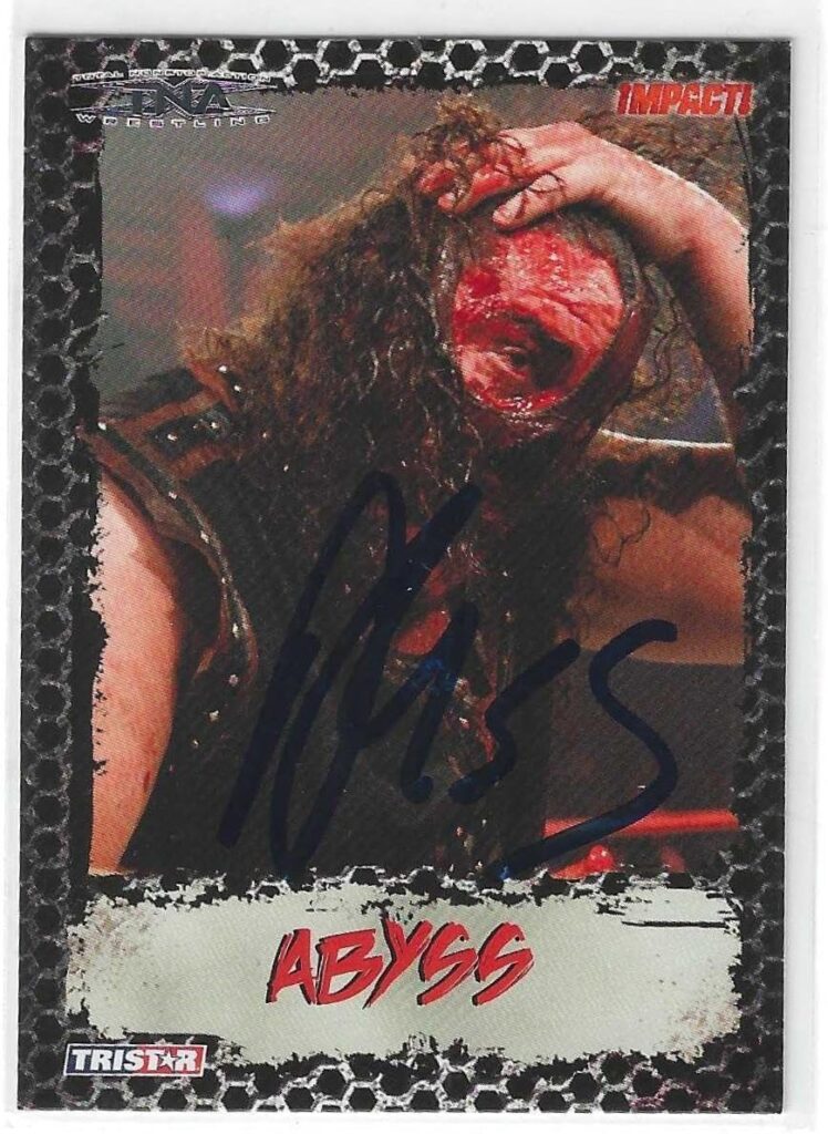 Abyss Signed 2008 Tristar TNA Impact Card #26 WWE – Autographed Soccer Cards