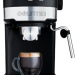 Gourmia 15-Bar Espresso Maker with Powerful Frothing Wand with 1.2L Removable Water Reservoir, Black