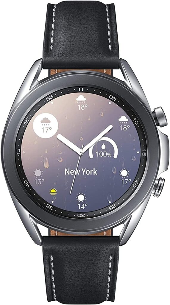 Samsung Galaxy Watch 3 (41mm, GPS, Bluetooth) Smart Watch with Advanced Health monitoring, Fitness Tracking , and Long lasting Battery – Mystic Silver (US Version)- (Renewed)