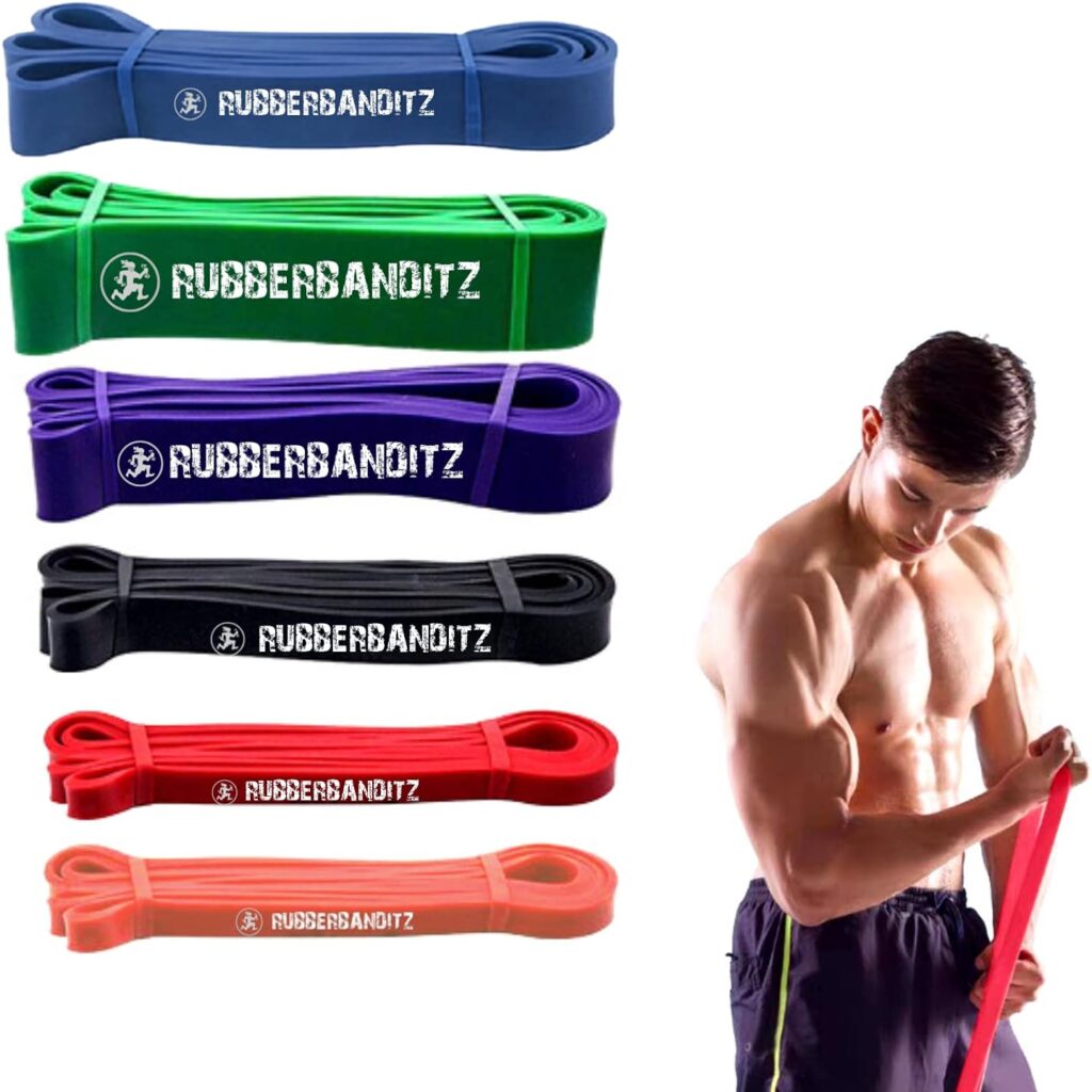 Rubberbanditz Combo Pull Up Assist Bands | Heavy Duty Resistance Exercise Bands for Powerlifting, Mobility, and Stretching | Resistance Bands for Working Out