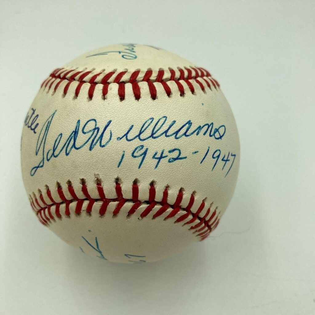 The Finest Mickey Mantle Ted Williams Triple Crown Signed Inscribed Baseball JSA – Autographed Baseballs