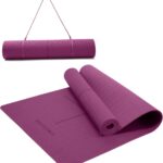 Ewedoos Eco Friendly Yoga Mat with Alignment Marks TPE Yoga Mat Non Slip Hot Yoga Mat Thick 1/4” Anti-Tear Surfaces Exercise Mats for Home Workout Fitness Pilates