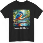 I am a Bird Lover Beautiful T-Shirt Kingfisher Colorful Cute Animal Unisex for Men Women