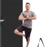 CAMBIVO Yoga Mat for Women and Men, Extra Long and Wide Exercise Mat(72″x48″/84″x30″), Large Non Slip Workout Mat for Yoga, Pilates, Fitness, Barefoot Workouts, Home Gym Studio