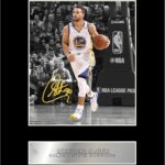 Stephen Curry Print Signed Mounted Photo Display Printed Autograph