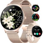 LIGE Smart Watch for Women(Dial/Answer Calls), 1.43″ AMOLED HD Display, 100+ Sports Modes Fitness Tracker Watch, 5ATM Waterproof/IP68/Sleep Smartwatch Womens, Ladies Smart Watches for iOS Android