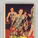 Bob Cousy “HOF 1971” Autographed 1957 Topps Card #17 (PSA) – Basketball Autographed Cards