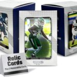 100 Assorted Football Cards, Carefully Curated Football Trading Cards from The 70’s to Present – Includes 2 Memorabilia Cards (Autograph or Jersey) – from Trusted Manufacturers & Brands