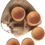 Creative Co-Op Terracotta Bowl in Jute Bag, Set of 12