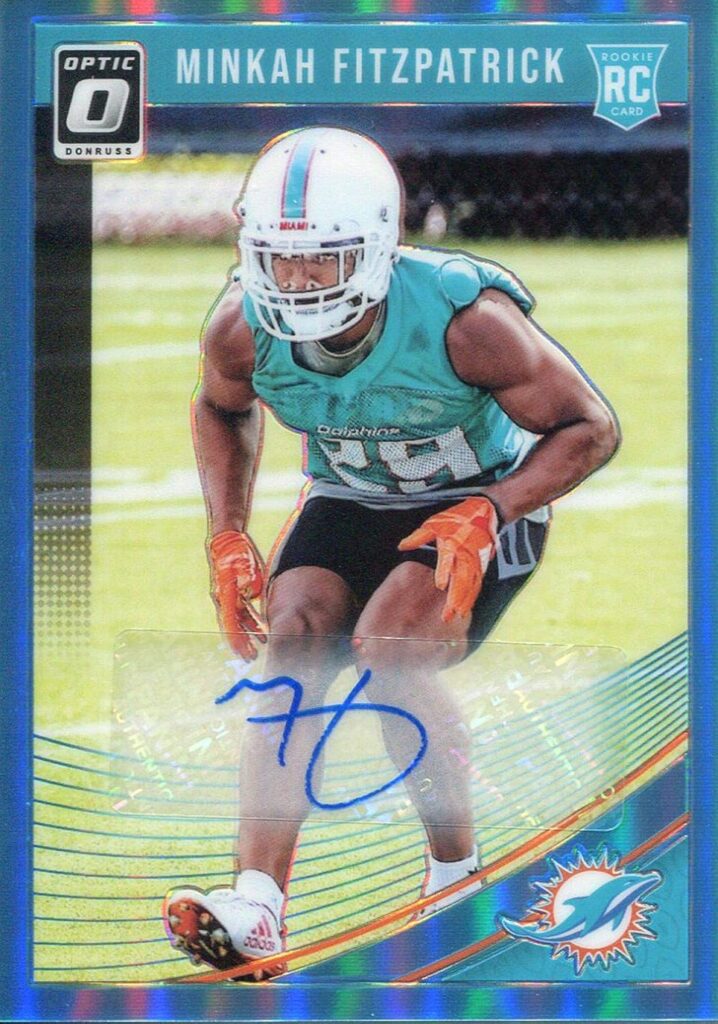 Minkah Fitzpatrick Autographed 2018 Panini Optic Rookie Card /75 – Football Slabbed Autographed Rookie Cards