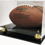 Max Protection – Deluxe Acrylic Football Display Case (Acrylic Case with Mirror)