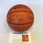 1985 Boston Celtics NBA Champs Team Signed Official NBA Game Basketball PSA DNA – Autographed Basketballs