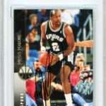 Moses Malone Signed 1994-1995 Upper Deck Card #288, Beckett Authentic Autograph Slab, San Antonio Spurs Autographed Basketball Memorabilia
