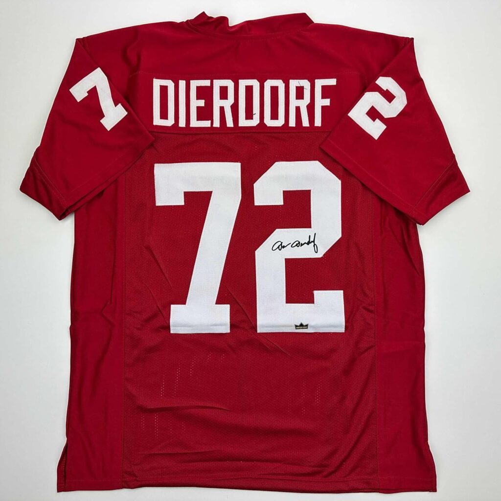 Facsimile Autographed Dan Dierdorf St. Louis Arizona Red Reprint Laser Auto Football Jersey Size Men’s XL