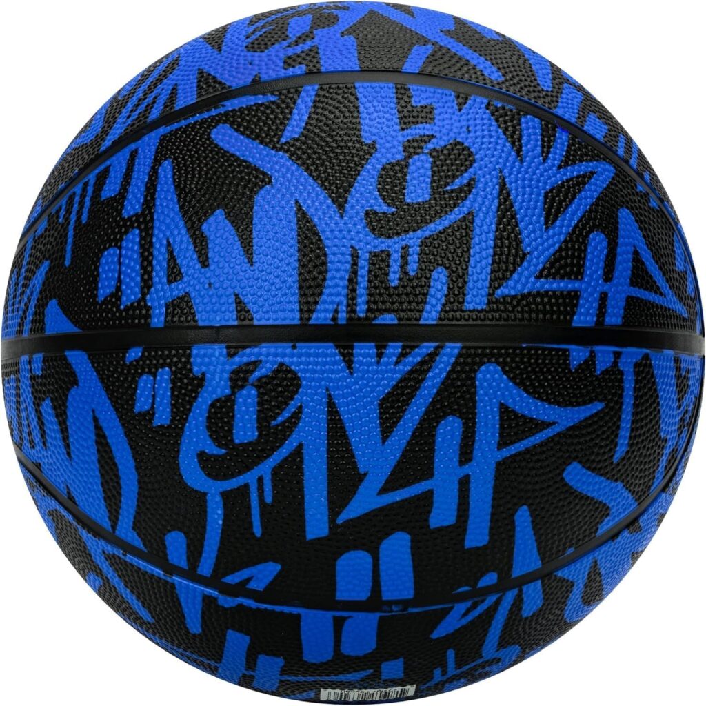 AND1 Fantom Graffiti Rubber Basketball – Streetball for Indoor and Outdoor Use, Deep Channel Construction and Durability