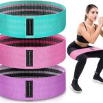 Exercise Bands, 3 Levels Fabric Resistance Bands for Working Out, Workout Bands Resistance for Women & Men, Multi-Colored Fabric Booty Bands