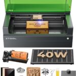 xTool S1 40W Laser Cutter and Laser Engraver for Tumblers, 23.93″ x 15.16″ Bed Size, 600mm/s Speed, Laser Engraving Machine, Laser Engraver for Wood and Metal, Acrylic, Big Project – Rotary Bundle