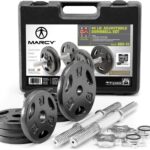 Marcy 40 lbs Adjustable Dumbbell Set with Collars for Home Gym Bodybuilding, Weight Training, Strength Training