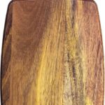 Totally Bamboo Rock & Branch Acacia Wood Serving Paddle, Wood Cutting Board with Handle for Kitchen and Charcuterie Boards