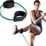 SPRI Xercuff Leg Resistance Band Exercise Cord with Non-Slip Padded Ankle Cuffs (All Bands Sold Separately) Portable for the Gym or At Home Workout Equipment