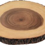 AeraVida Natural Rain Tree Wood Handmade Cutting Board | Durable Rustic Kitchen Prep Board for Chopping and Serving | Eco-Friendly Wooden Kitchenware