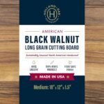 Handmade Walnut Cutting Board – Wooden Chopping Board with Juice Groove and Handles – Durable, Knife-Friendly, and Made in the USA (Medium)