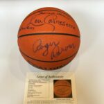 Roger Brown ABA Legend Hall Of Fame Class Of 1993 Signed Basketball JSA COA – Autographed Basketballs